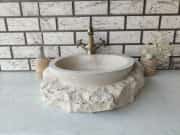 Traverten Tap Natural Mermer Lavabo 1