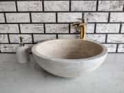 Traverten Çanak Mermer Lavabo 5