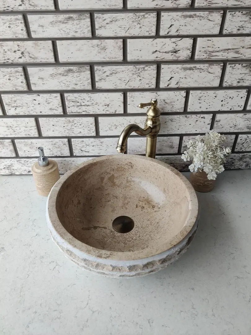Noche Çanak Patlatma Mermer Lavabo 5