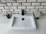 Beyaz Bevel Mermer Lavabo 3