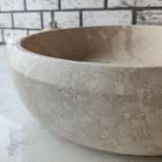 Traverten Pahlı Mermer Lavabo 4