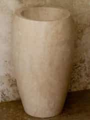 Traverten Barrel Dikey Mermer Lavabo 3
