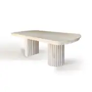 Duct Base - Traverten  Yemek Masası 2