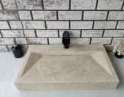 Traverten Gizli Giderli Mermer Lavabo 4
