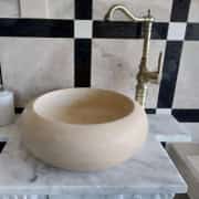 Traverten Teker Mermer Lavabo 4