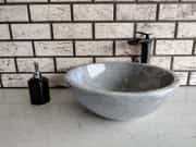 Gri Çanak Mermer Lavabo 1