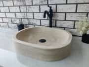 Traverten Oval Mermer Lavabo 5