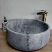 Gri Slim Mermer Lavabo 2