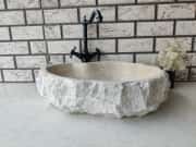 Traverten Messy Mermer Lavabo 1