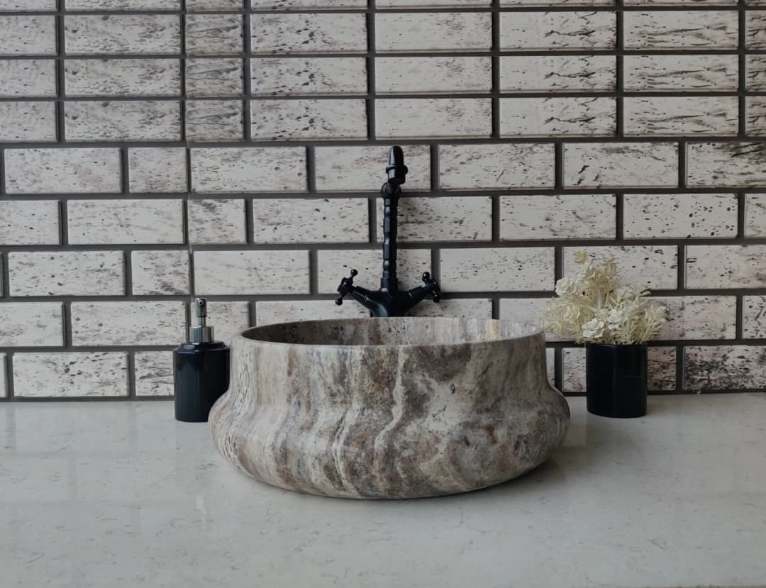Silver Pear Mermer Lavabo 1