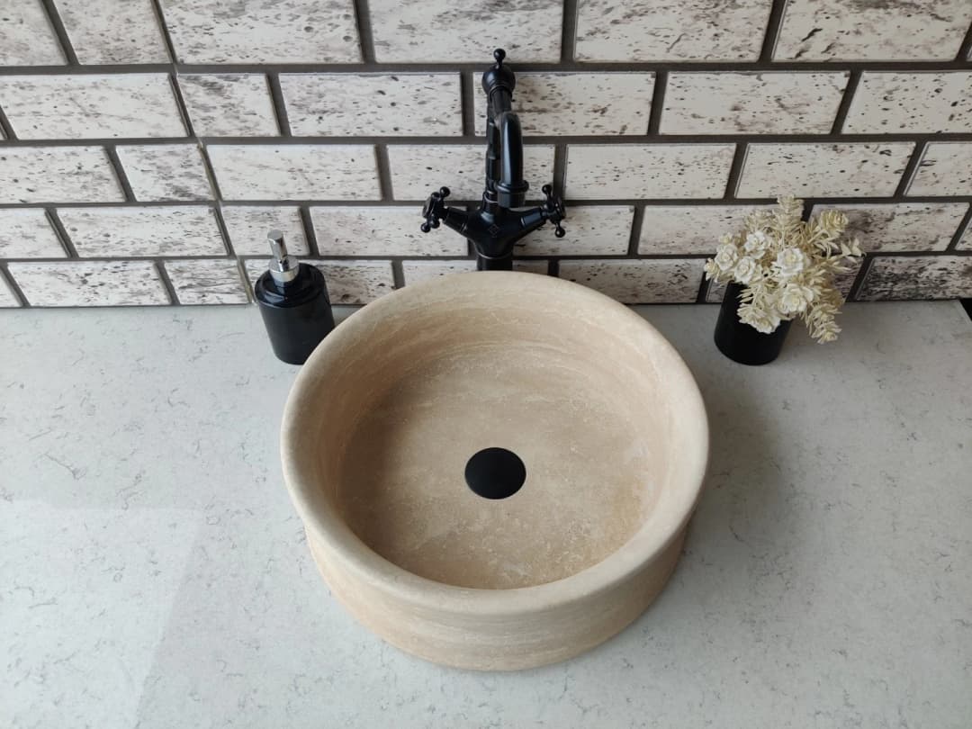 Traverten Thin Mermer Lavabo 3