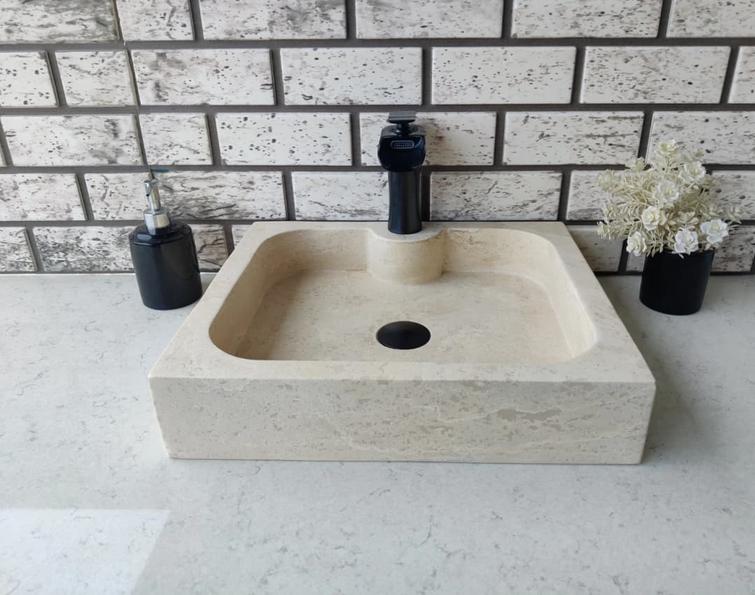 Traverten Rooms Mermer Lavabo 2