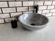 Gri Çanak Mermer Lavabo 3