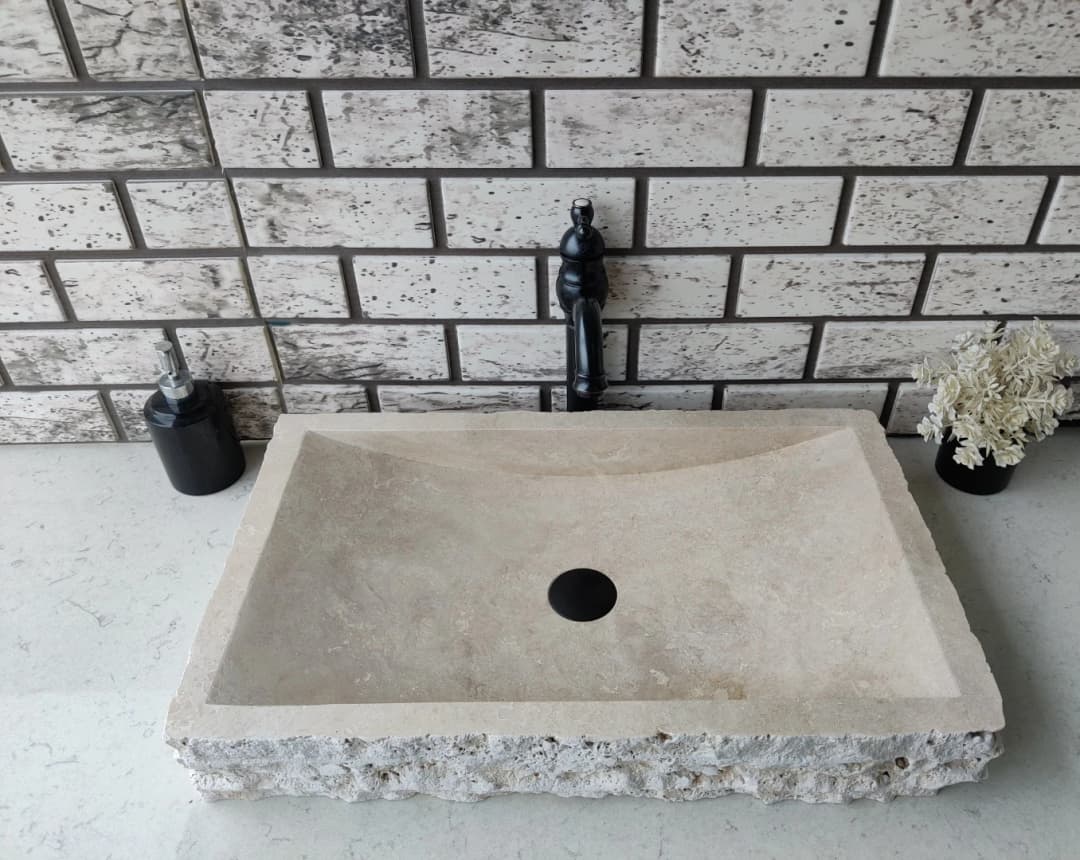 Traverten Sound Yay Mermer Lavabo 3