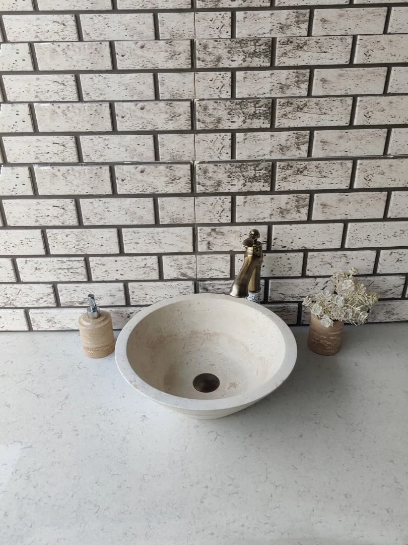 Traverten Külah Mermer Lavabo 2