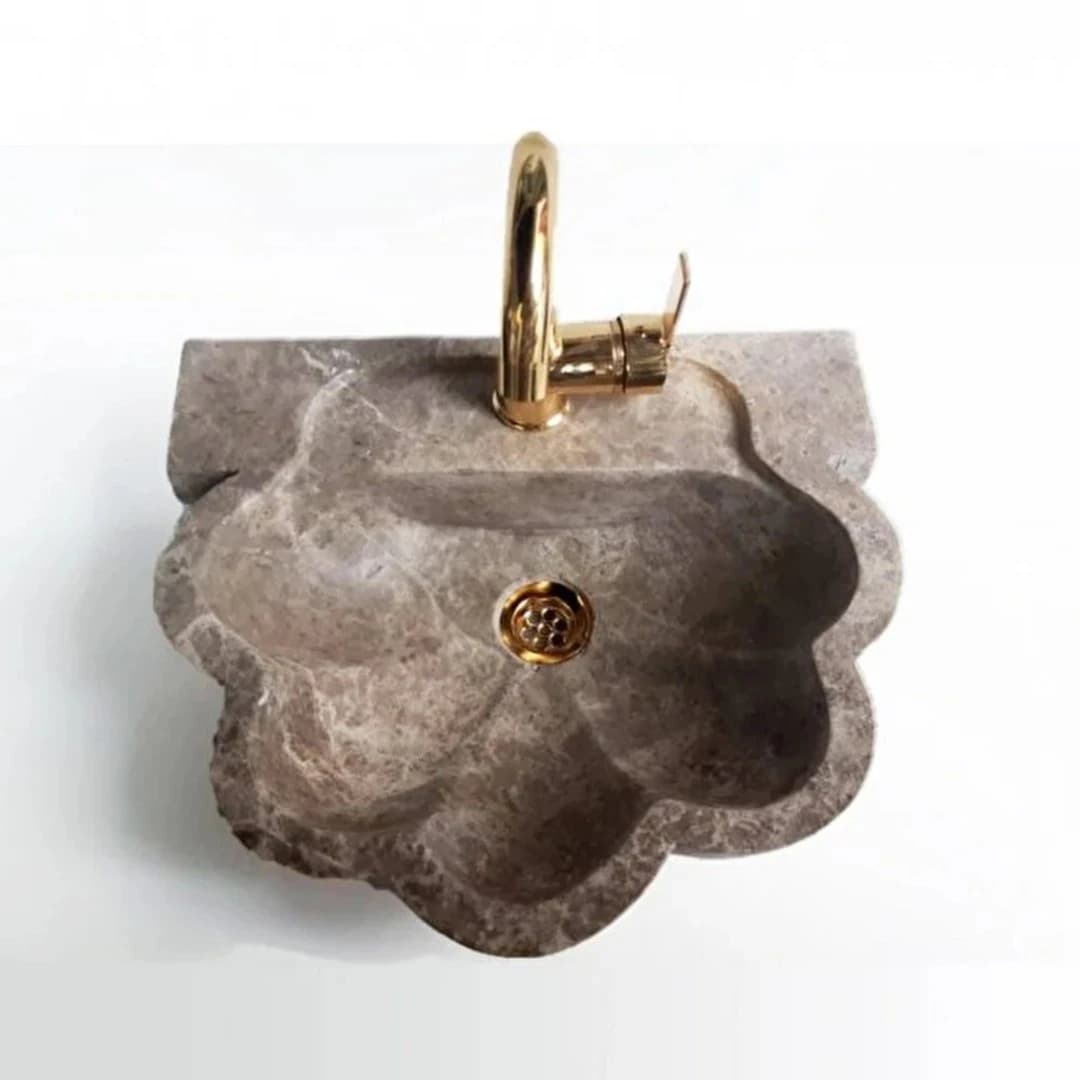 Emparador Papatya Mermer Lavabo 3