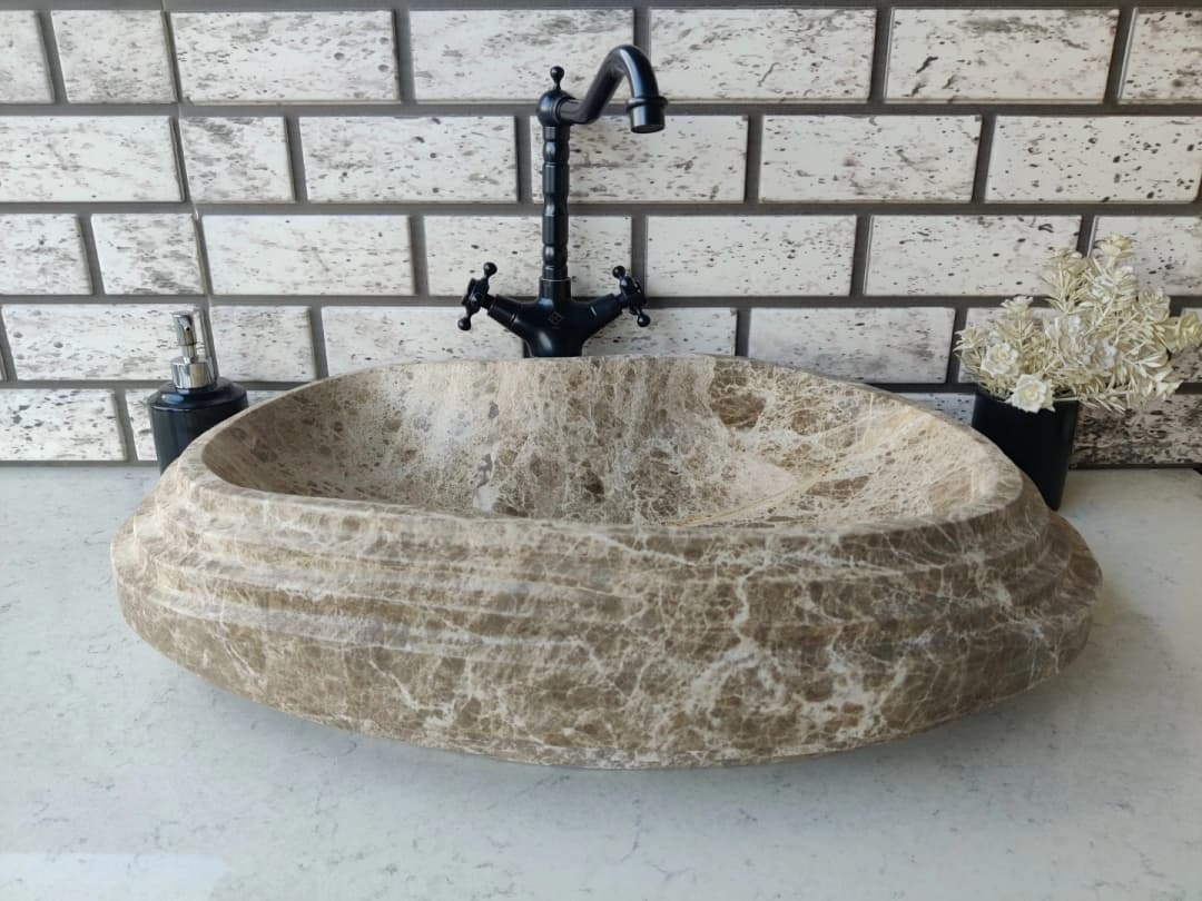 Emparador Step Elips Mermer Lavabo 1