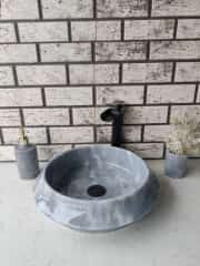 Gri Space Mermer Lavabo 2