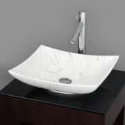 Beyaz Tekne Mermer Lavabo 2