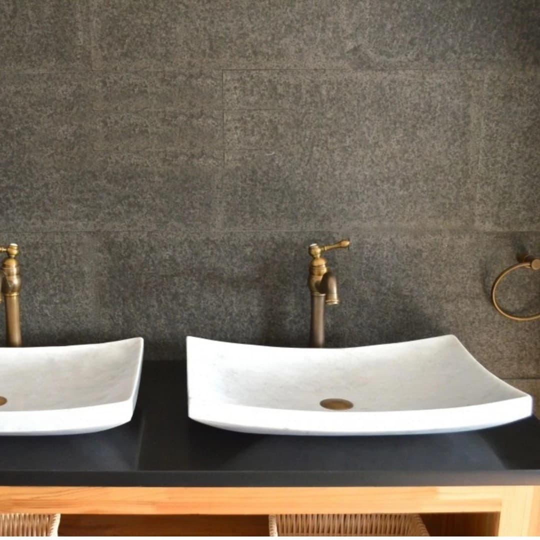 Beyaz Yaprak Special Mermer Lavabo 4