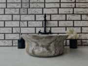 Silver Thin Mermer Lavabo 2