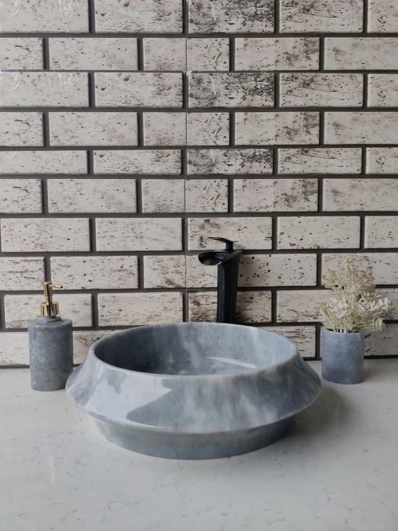 Gri Space Mermer Lavabo 1