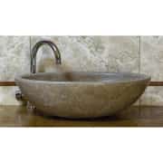Traverten Noche Çanak Mermer Lavabo 2