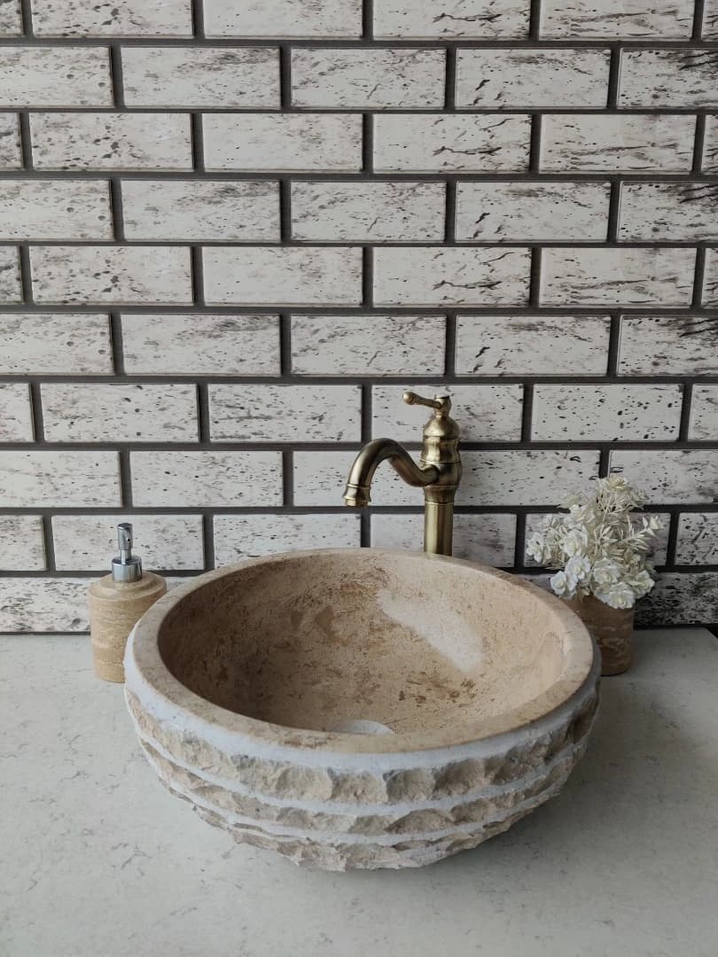 Noche Çanak Patlatma Mermer Lavabo 3
