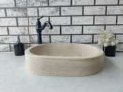 Traverten Oval Mermer Lavabo 1