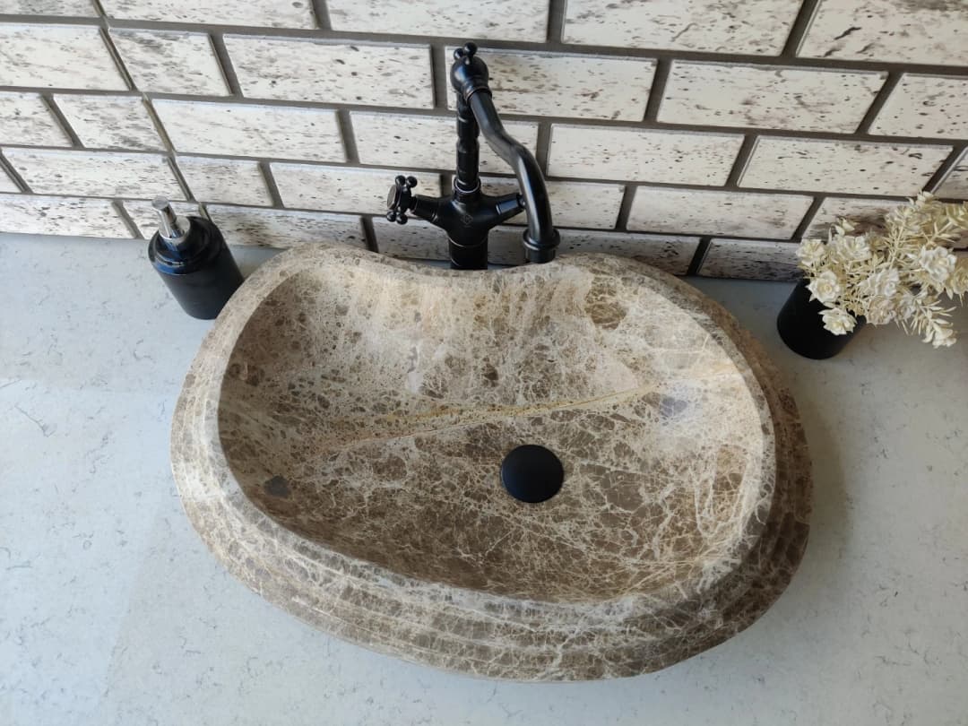 Emparador Step Elips Mermer Lavabo 4