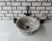 Silver Thin Mermer Lavabo 4