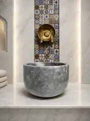Gri Çanak Mermer Kurna 1