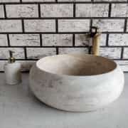 Traverten Teker Mermer Lavabo 1