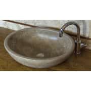 Traverten Noche Çanak Mermer Lavabo 1