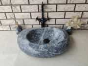 Karaca Siyahı Fat Mermer Lavabo 2