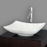 Beyaz Tekne Mermer Lavabo 1