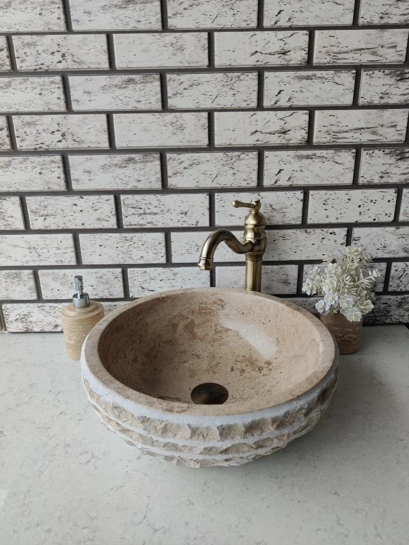 Noche Çanak Patlatma Mermer Lavabo 4