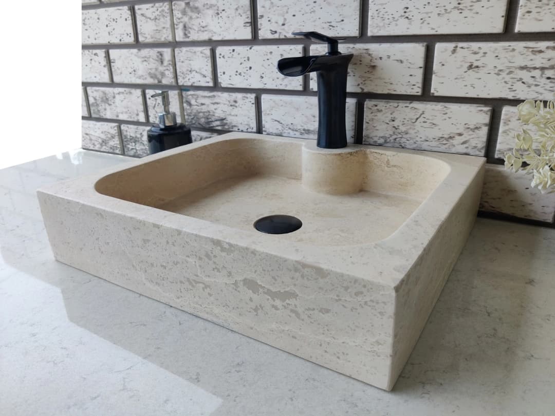 Traverten Rooms Mermer Lavabo 3