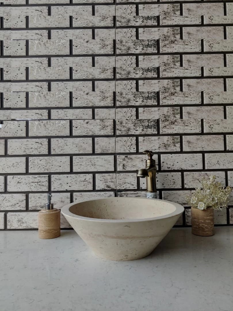 Traverten Külah Mermer Lavabo 1