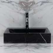 Toros Siyahı Yay Mermer Lavabo 1