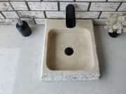 Traverten Mikro Patlatma Mermer Lavabo 3