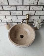 Noche Çanak Patlatma Mermer Lavabo 2