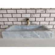 Gri Yay Köşeli Mermer Lavabo 2