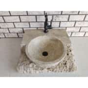 Traverten Masif Mermer Lavabo 4