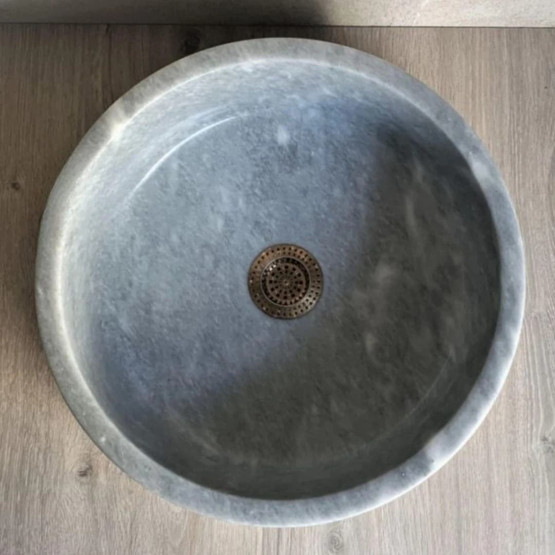 Gri Bluff Mermer Lavabo 2