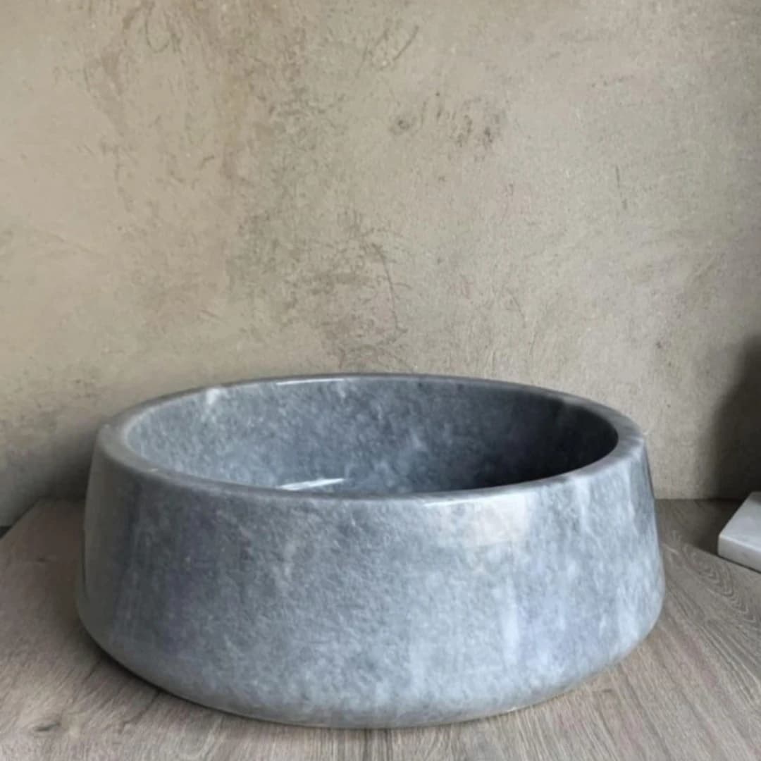 Gri Bluff Mermer Lavabo 1