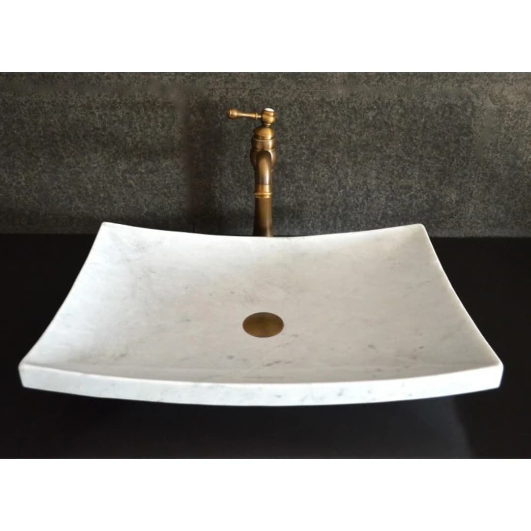 Beyaz Yaprak Special Mermer Lavabo 1