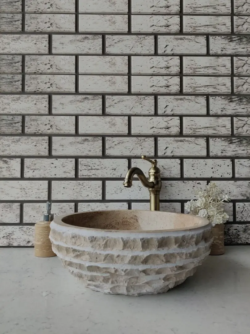 Noche Çanak Patlatma Mermer Lavabo