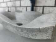Silver Traverten Undate Mermer Lavabo 4