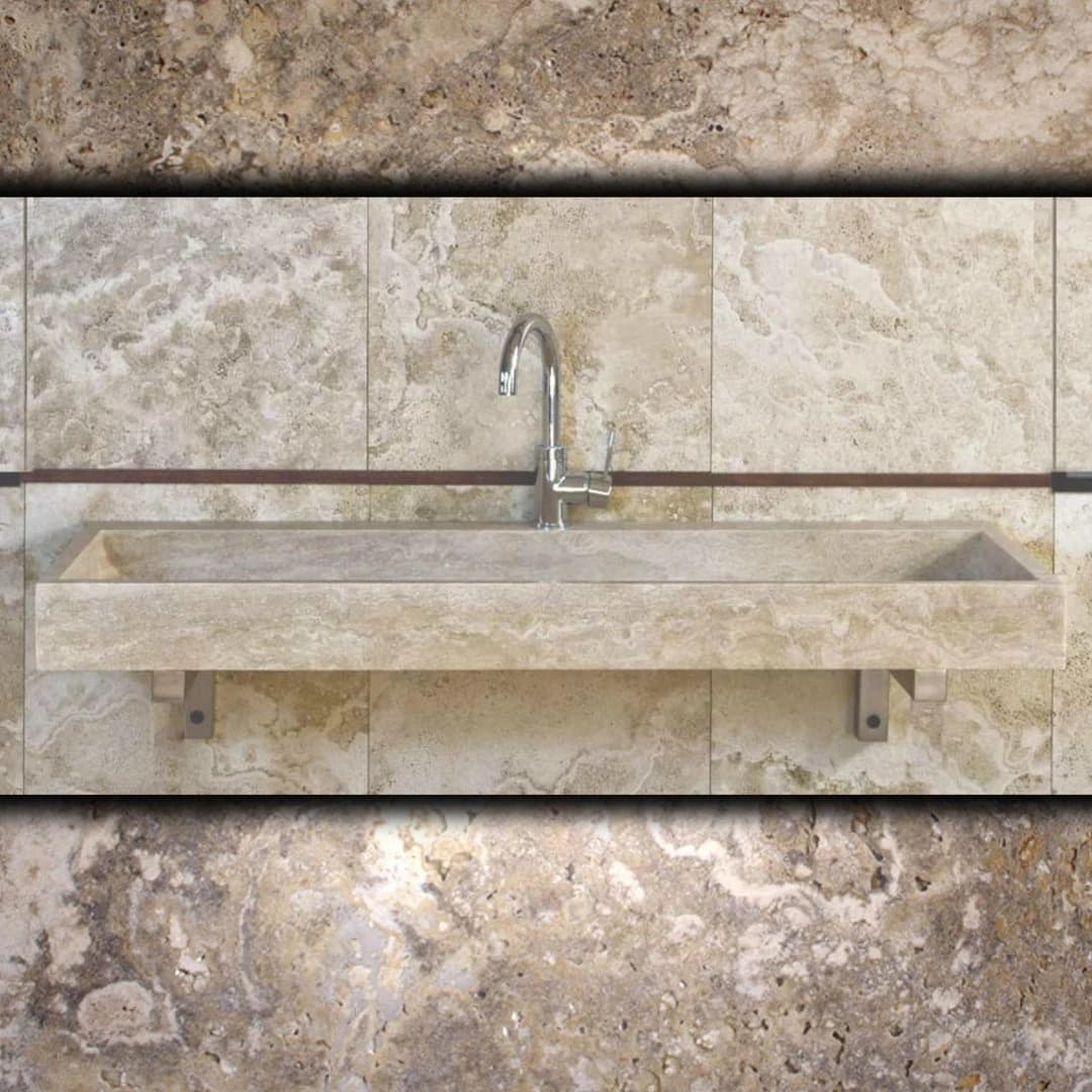 Traverten Stand Mermer Lavabo 1